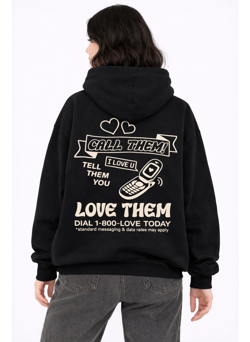 Premium Apparel Tell them you love them Hoodie Black [VALENTINES DAY HOODIE] - Image 1
